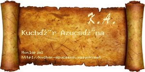 Kuchár Azucséna névjegykártya